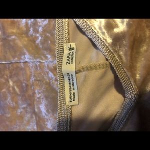 Zara Loose Fit Velvet Dress